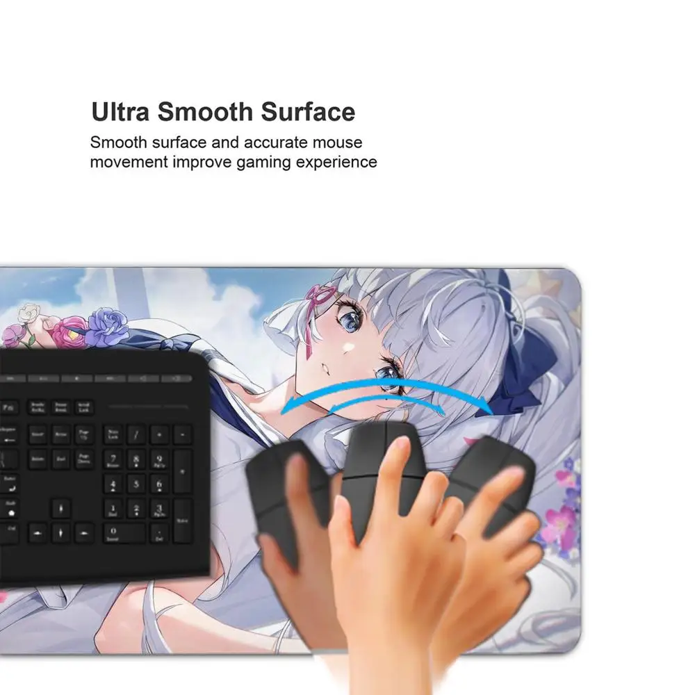 Hololive Amane Kanata Mouse Pad Keyboard Mousepad lauge 1200X600 mm Desk Mat PC Gamer Office Carpet Home Table pad