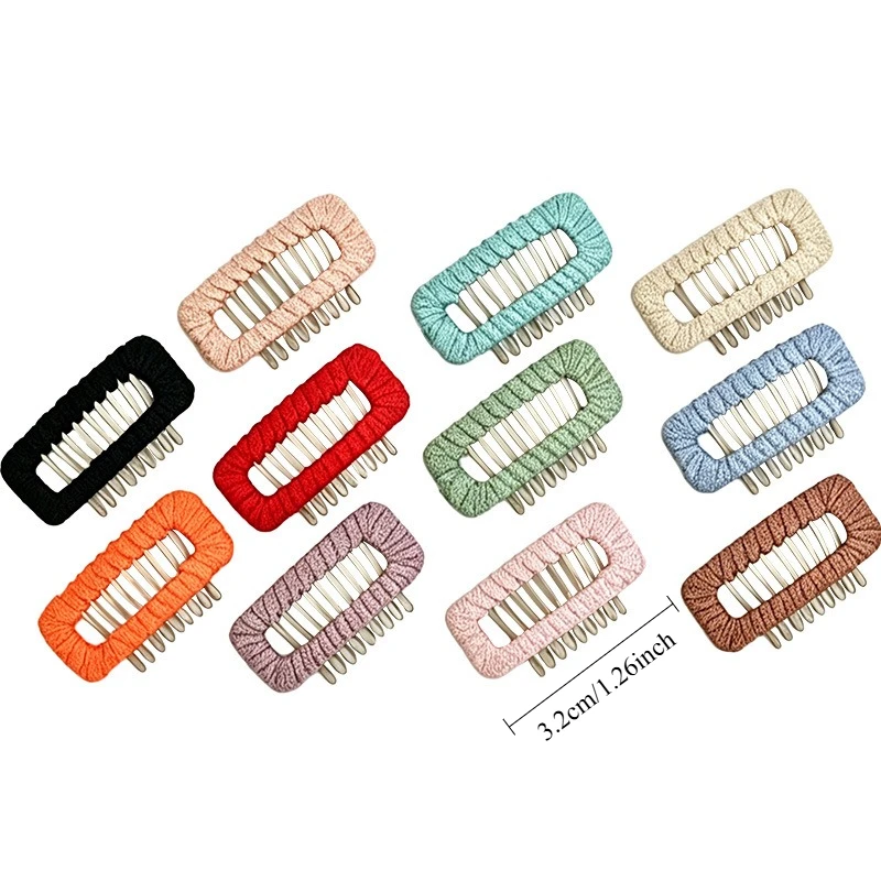 3Pcs 2.3cm/3.2cm Square-Shaped Hairpins For Dogs & Cats - Multicolor, Small Dog Cat, Durable Pet Accessories For Puppy Kitten Gr
