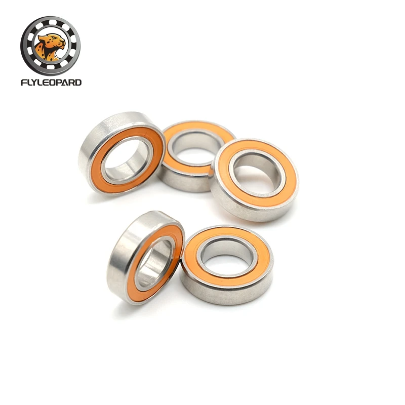 S6701RS CB Bearing ABEC-7 (2PCS) 12x18x4 mm Thin Section S6701-2RS CB Ball Bearings S61701RS S6701 2RS With Orange Sealed