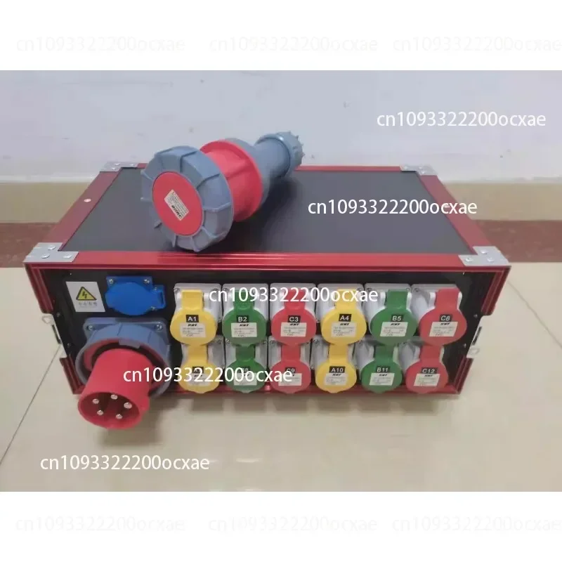 12-channel Power Distribution Box, Industrial Plug LED Large Screen Distribution Cabinet Aviation Plug, Stage Lighting Wiring