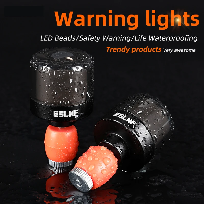 2024 New Waterproof Charging Bicycle Light Plug Light LED Cycling Turn Signal Warning Light Mountain Handlebar Blockage Light