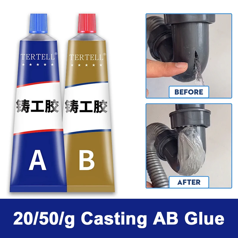 Imagem -02 - Industrial Magic Repair Glue ab Metal Repair Cold Welding Glue Alta Resistência Colding Solder Paste Flux para Solda Caster Glue