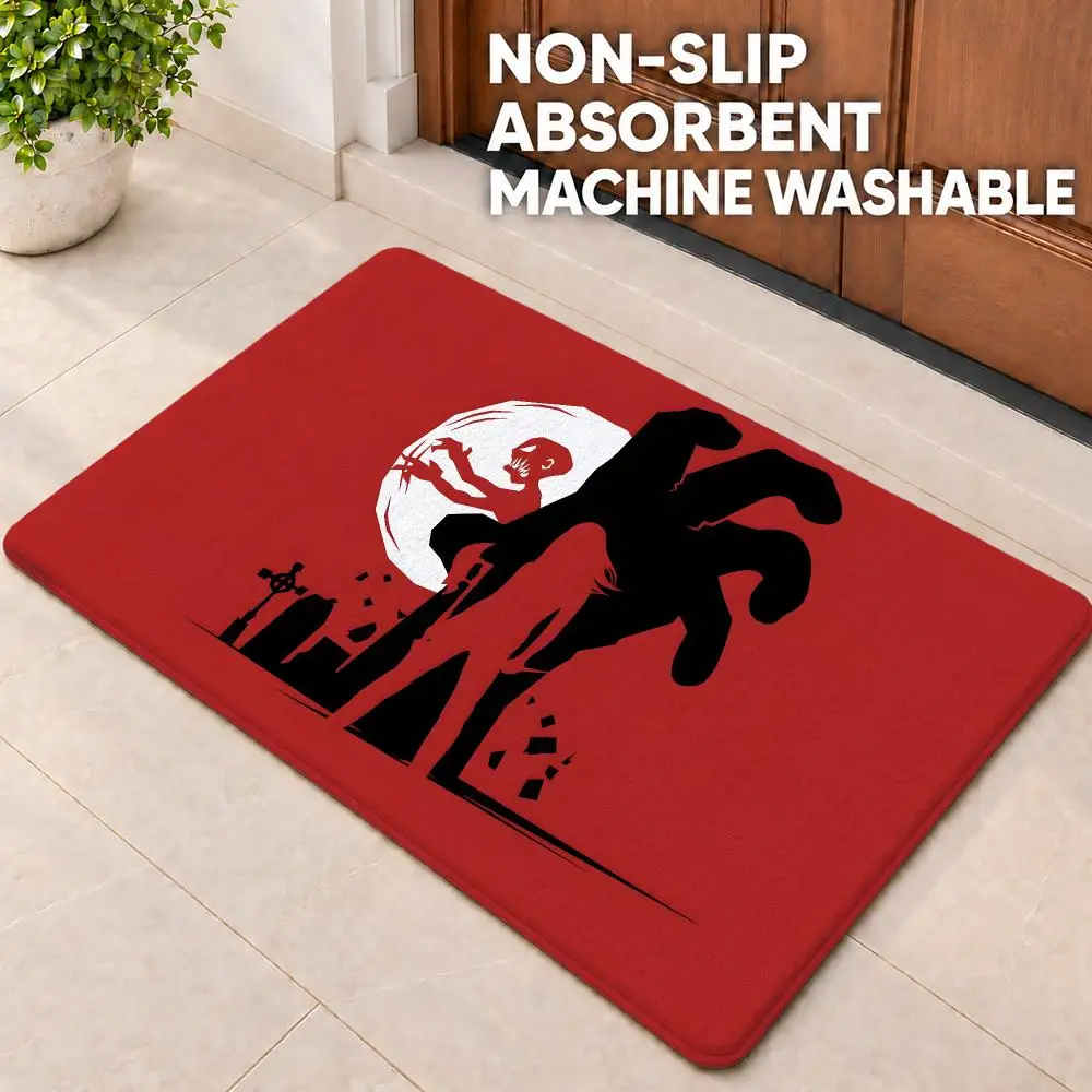 series Buffy the Vampire Slayer Floor Mat Doormat Non-Slip Floor Mat Rug for Bathroom Kitchen Entryway Indoor Outdoor Home Decor