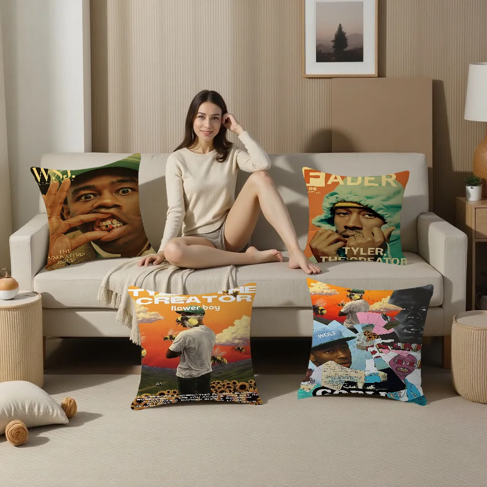 

Flower Boy Tyler The Creator Cushion Cover Decorative Pillow Sofa Home Decor Case Pillow Cases