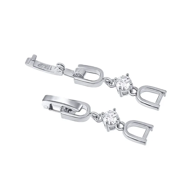 Versatile exquisite real gold electroplated copper with diamonds extended tail chain bracelet extended chain jewelry accessories