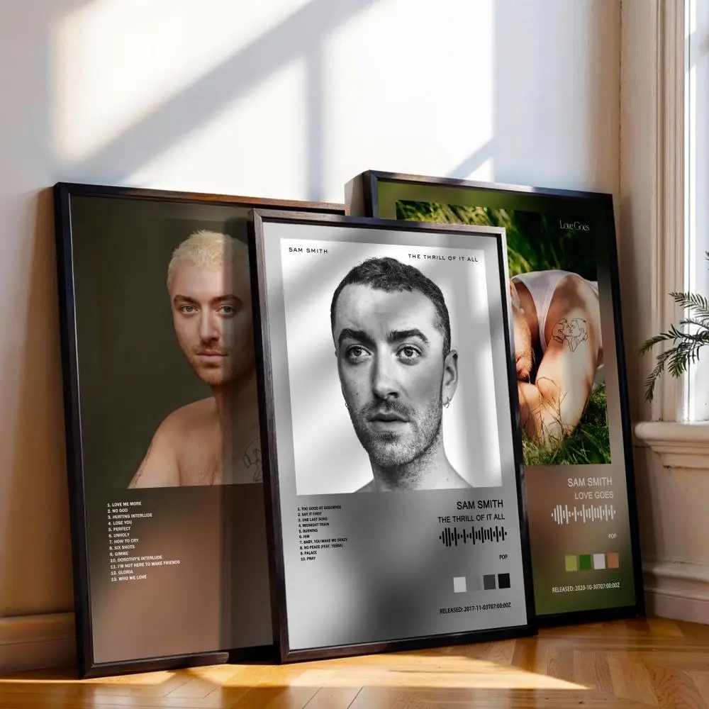 Sam Smith Poster Music Album Cover For Room Canvas Painting Print Art Home Wall Decor Picture Gift