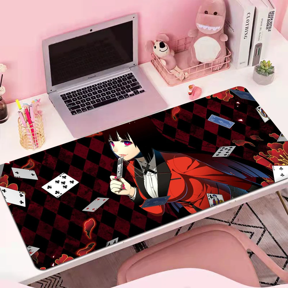 Jabami Yumeko Mouse Pads Extended Pad Mousepad Rgb Deskmat Gamer Keyboard Gaming Back Light Big Mousepepad Computer and Office