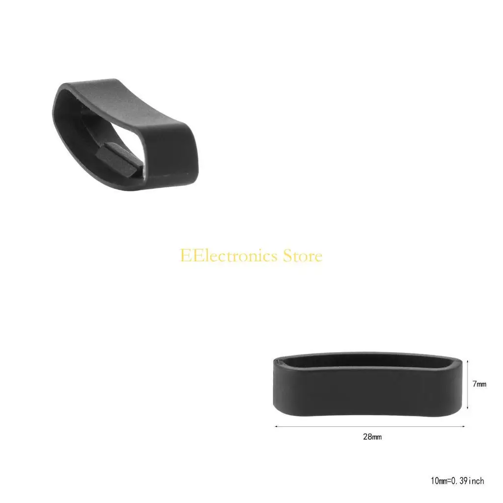 B03C Smartwatch Strap Silicone Buckle Durable Wear Resistant Fastener Ring Connector Watch Belt Loop Suitable for  CORE