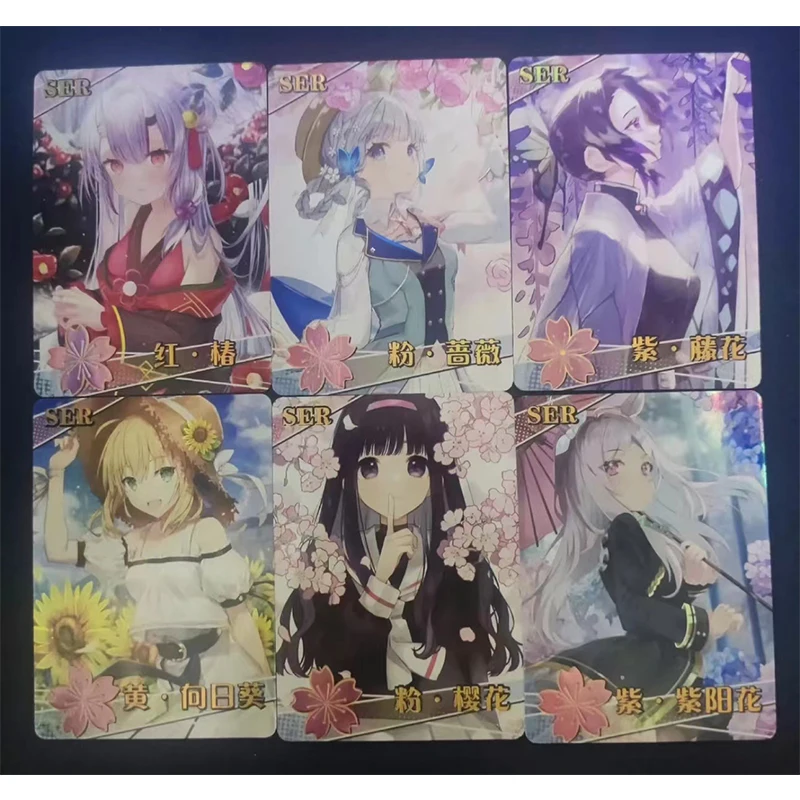 Anime Goddess Story Nakano Miku Rem Yor Forger Tohsaka Rin Kamado Nezuko Mitsuri 2M12 Full Set Collection Card Toy Birthday Gift