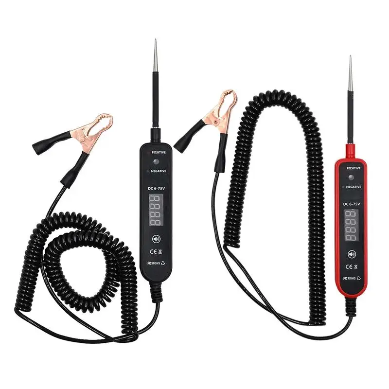

Car Electric Circuit Tester 6-75V Automotive Circuit Digital Display Test Pen Multifunctional Auto Repair Diagnostic Tool