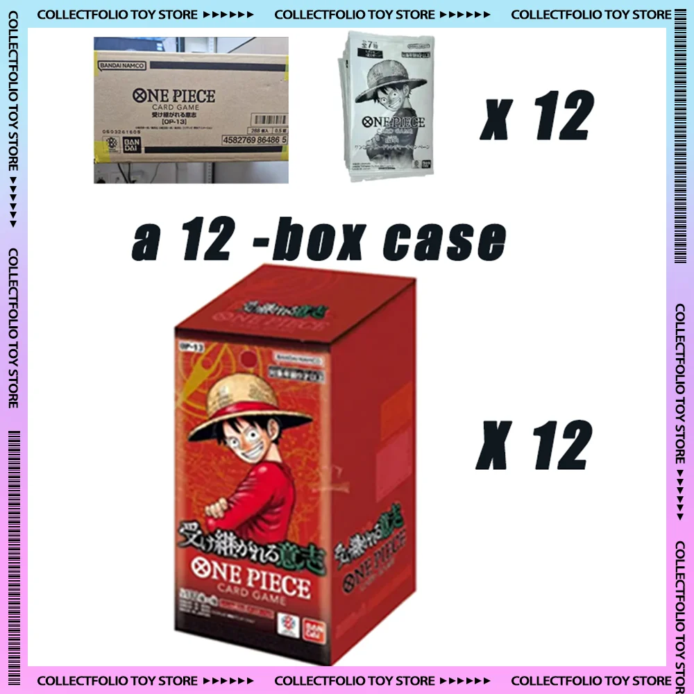 

IN STOCK One Piece OP13 Factory Sealed Case with Bonus High Pull Rate A 12 Box Case TCG Game Card Japanese Sealed One Piece OPCG