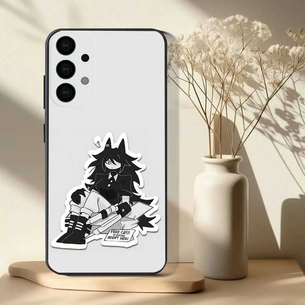 Custodia per telefono Miss Bloomie FPE per Samsung S25,S24,S21,S22,S23,S30,Ultra,S20,Plus,Fe,Lite,Note,10.9,5G Cover nera