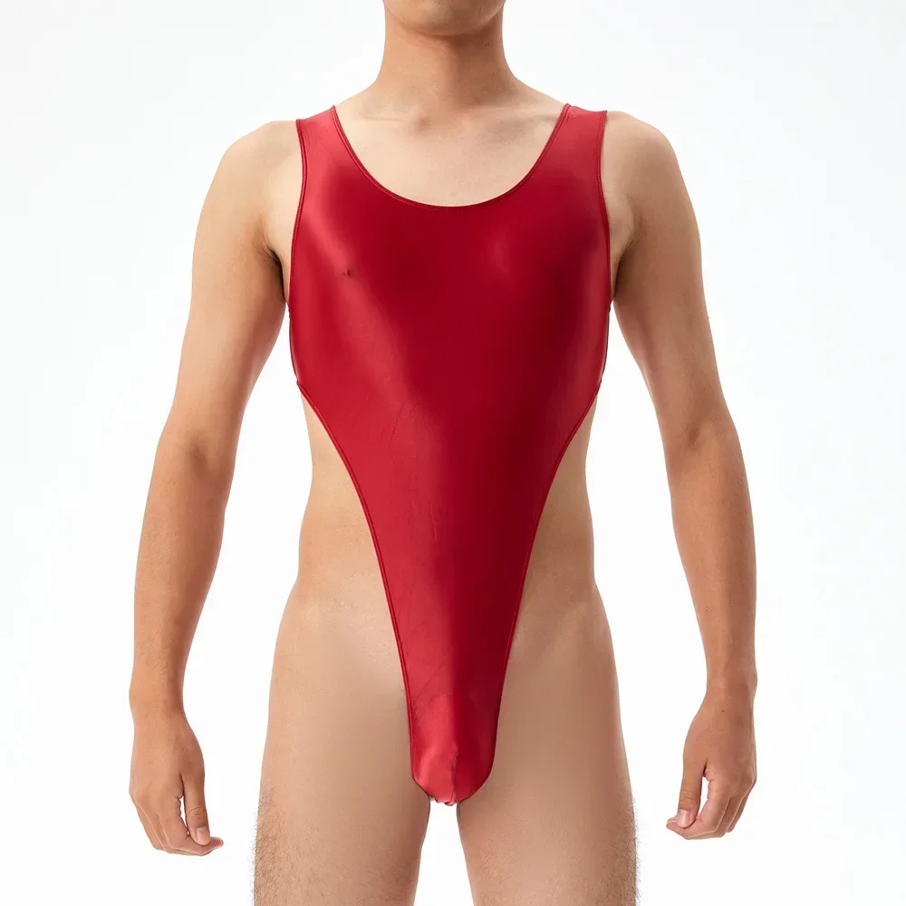 Body tanga de corte alto para homens, modelador elástico, bolsa com protuberância em u, meia-calça sexy, lingerie masculina, roupa noturna, collant transparente, novo em agora
