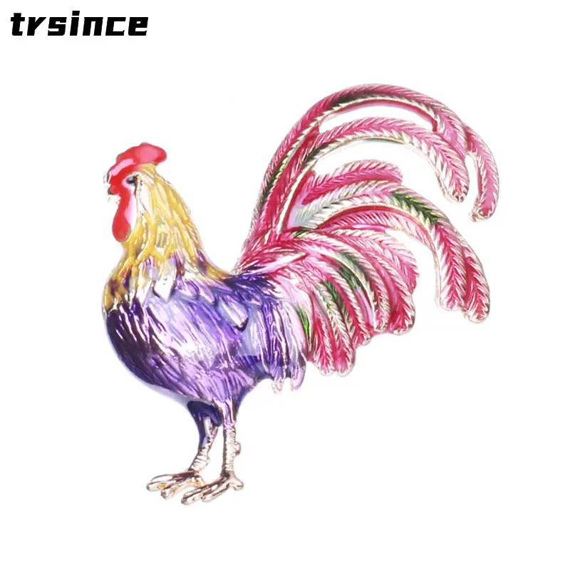 

New Creative Personality Simple Alloy Animal Rooster Brooch Cartoon Series Pins Men and Women Clothing Accessories Unisex Brooch