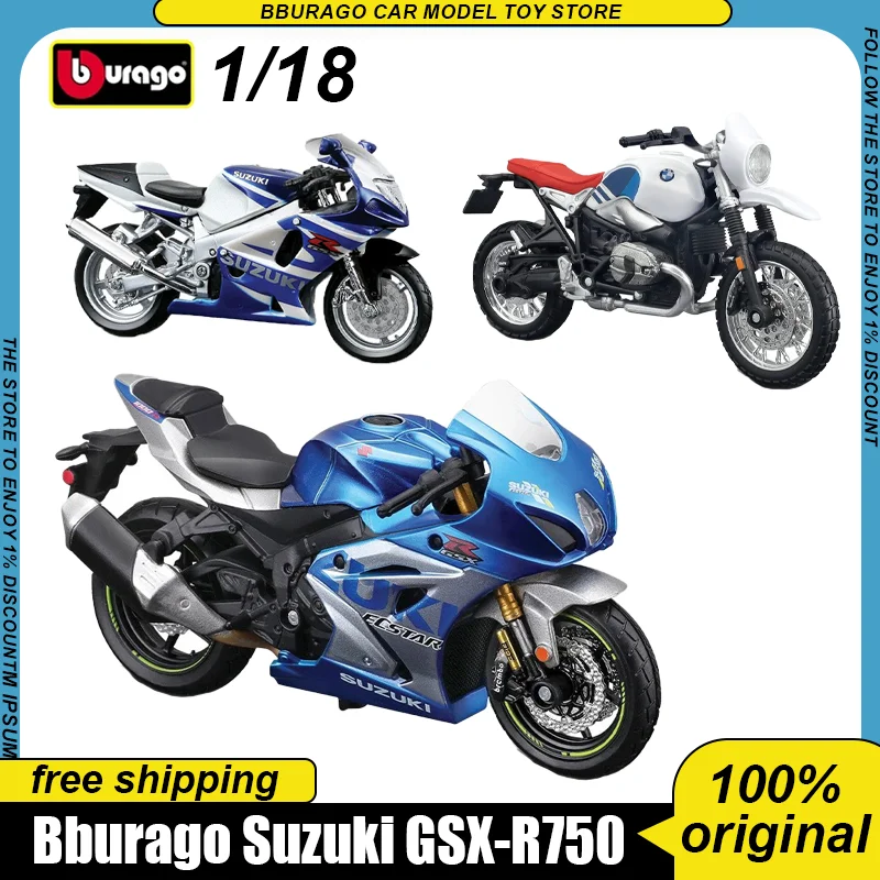

New In Stock Bburago 1:18 Kawasaki Ninja Ducati Supersport Moto Alloy Miniature Diecast Model Suzuki Bmw Ktm 250 Duke Custom Toy