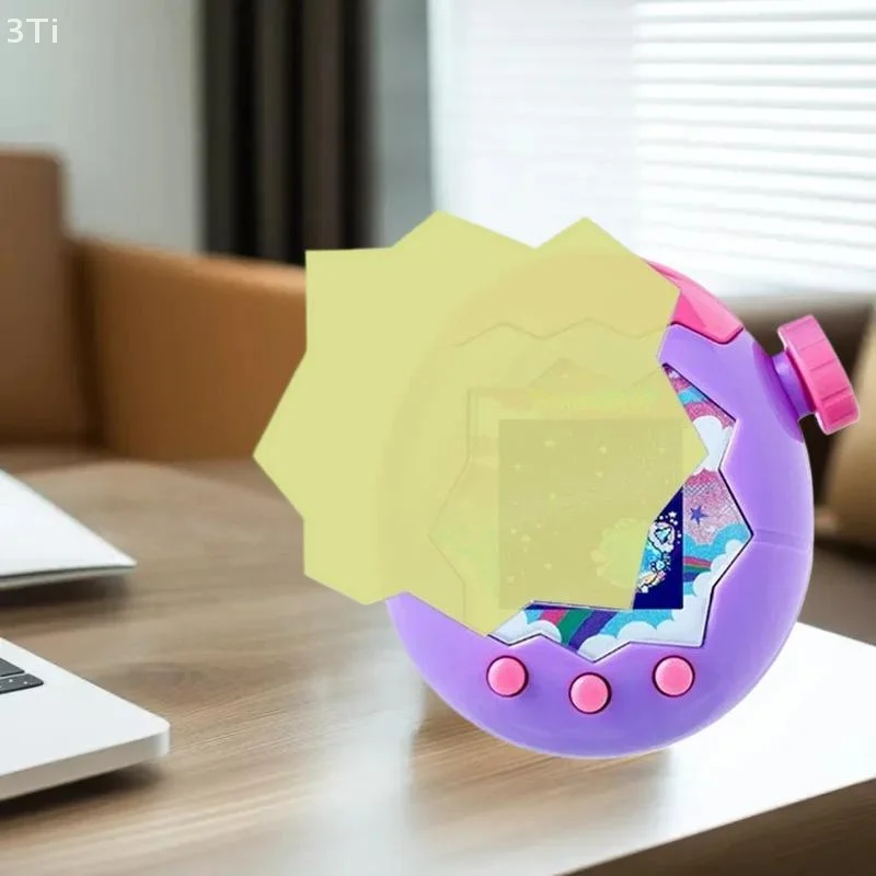 Copertura protettiva per schermo intero per accessori da gioco Tamagotchi Paradise in giallo trasparente