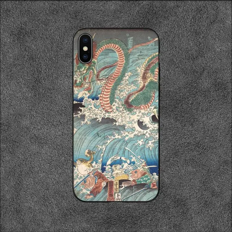 Utagawa Kuniyoshi Ukiyoe Art Phone Case For iPhone 11 12 Mini 13 14 Pro XS Max X 8 7 6s Plus 5 SE XR Shell