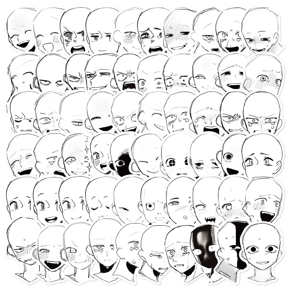 

10/30/60PCS Funny Simple Modern Meme Stickers Cartoon Graffiti DIY Laptop Phone Guitar Car Bike Skateboard Waterproof Decals
