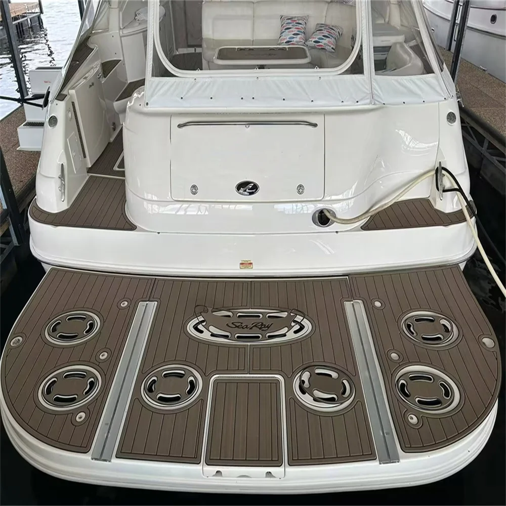 2001 Sea Ray Sundancer 460 Swim Platform Cockpit Pad Boat EVA Teak Flooring Mat