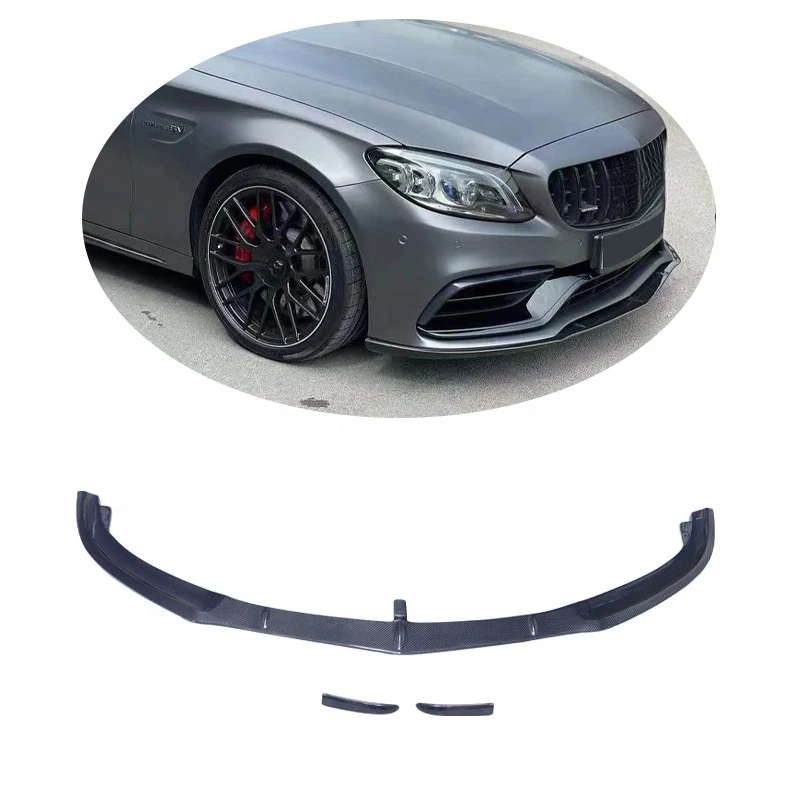 

C Class W205 C63 4 Doors Carbon Fiber Front Bumper Sp Lip for 2014+