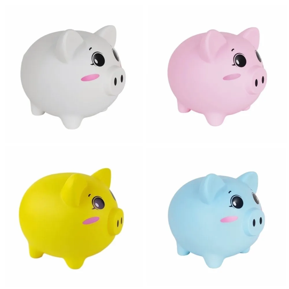 Tirelire Anti-chute pour cochon, réservoir d'épargne, boîtes d'argent décoratives pour cochon de dessin animé, grande capacité, modèle cochon à collectionner