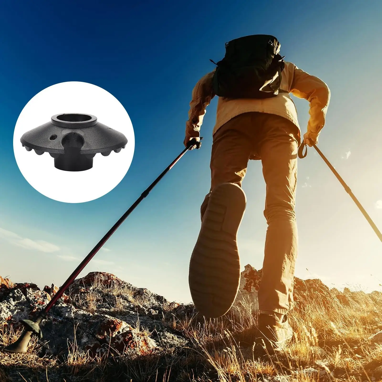 1 Pair Trekking Pole Snow Basket Outdoor Camp Hikes Pole Walk Stick Cane Snowflake Basket Mud Sand Snow Ski Replacement Parts