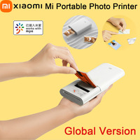 Global Version Xiaomi Photo Printer ZINK AR Portable Photo Thermal Pocket Mini Wireless Bluetooth 5.0 Printer Support Mihome APP