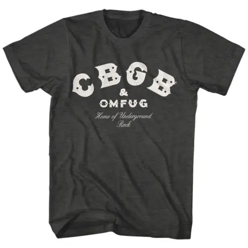 

CBGB OMFUG логотип угольная Мужская футболка дом подземной панк Рок официальная