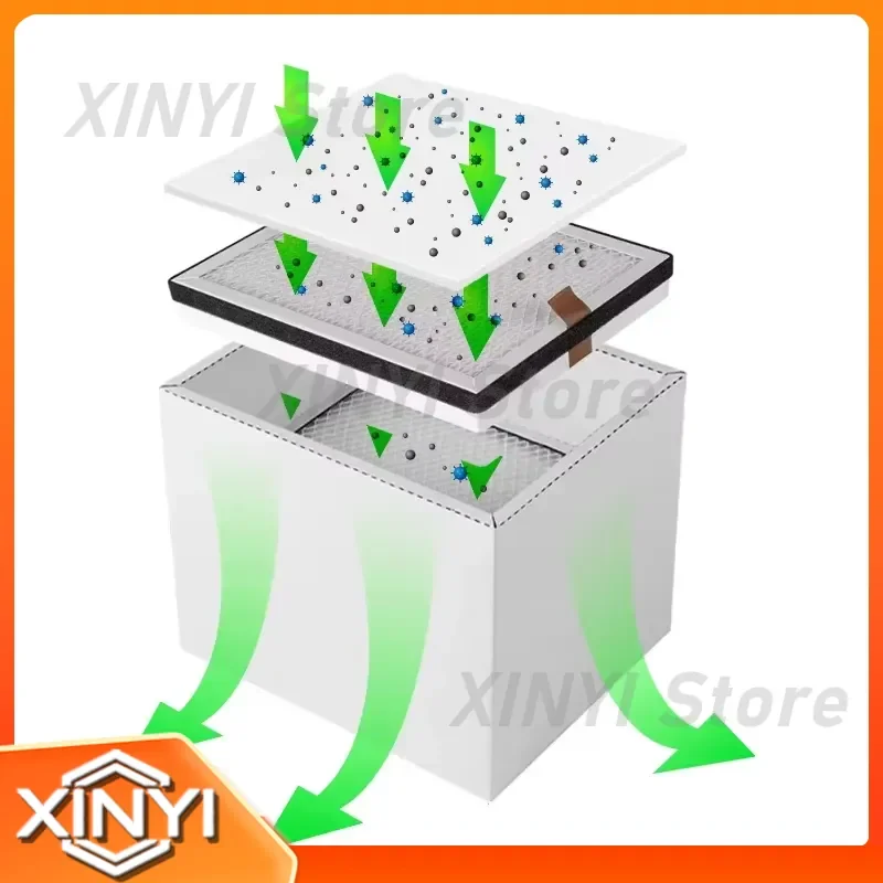 Pre-filter Connection Middle Filter Main Filter for Slots for Vacuum Cleaners Air Purifiers HVAC Systems Replacement Parts