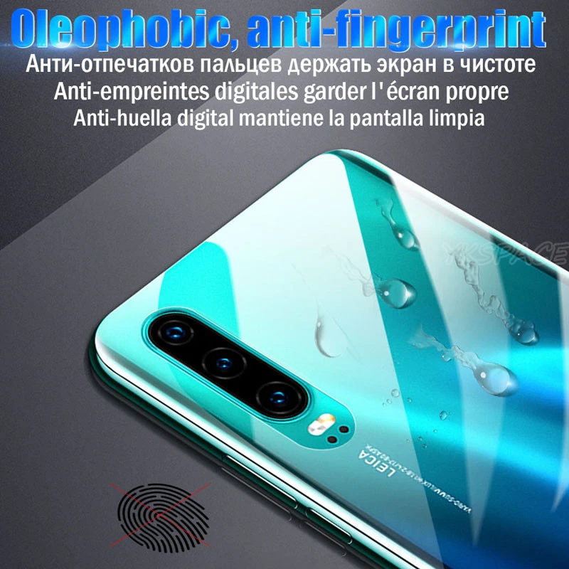 3Pcs Full Cover 10D Hydrogel Film For Huawei P20 P40 P50 Mate 20 30 40 50 Pro Plus P30 Lite Back Soft TPU Screen Protector