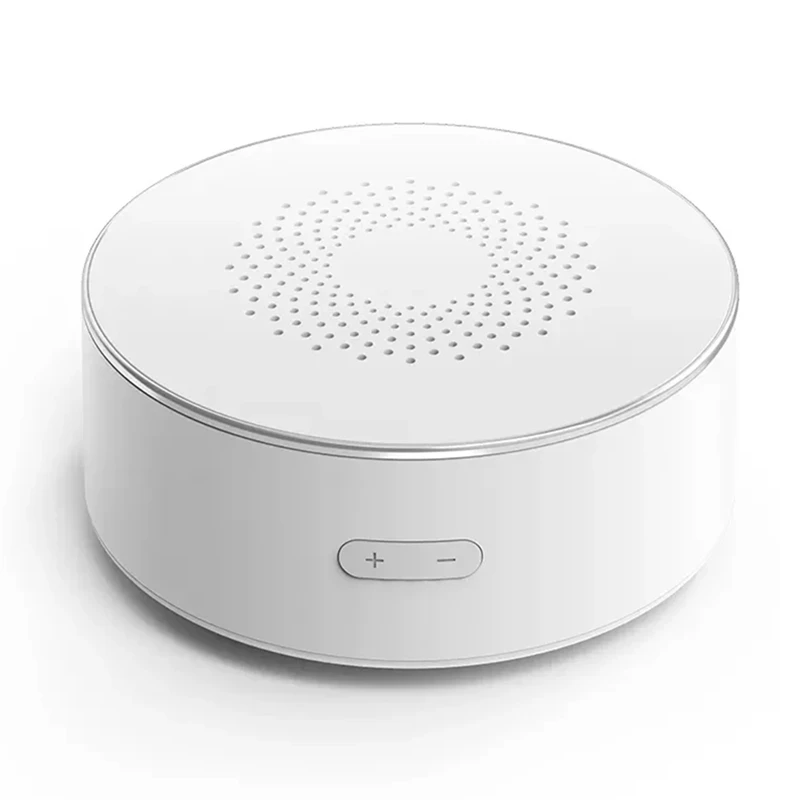 Tuya Smart Zigbee Sirene Draadloze Hoorbaar En Zichtbaar Alarm 100db Anti-Tamper Ac Power Werkvolumeregeling