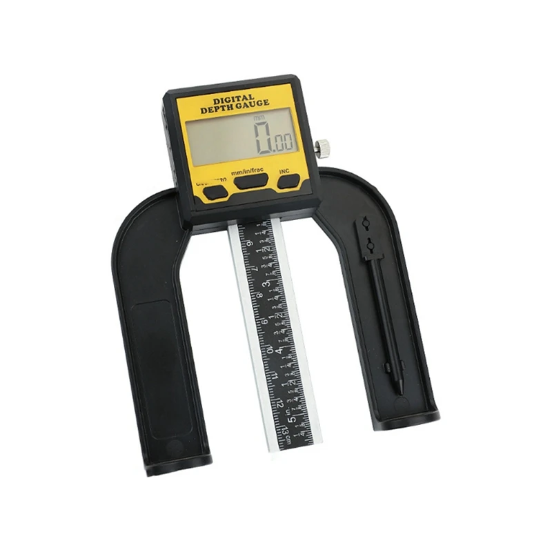 0-80Mm Digital Depth Gauge For Woodworking Measuring Tool  Digital Caliper Mini Digital Height Gauge Depth Guage