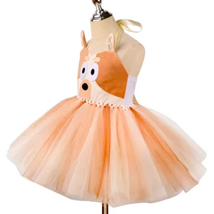 أنيمي أزرق الأميرة اللباس للفتيات عيد ميلاد حزب اللباس لطيف تأثيري بدلة المسرح أداء البنغو هدية 80-150 سم أعلى 7 مبيعات 80 فستان - رقم 5