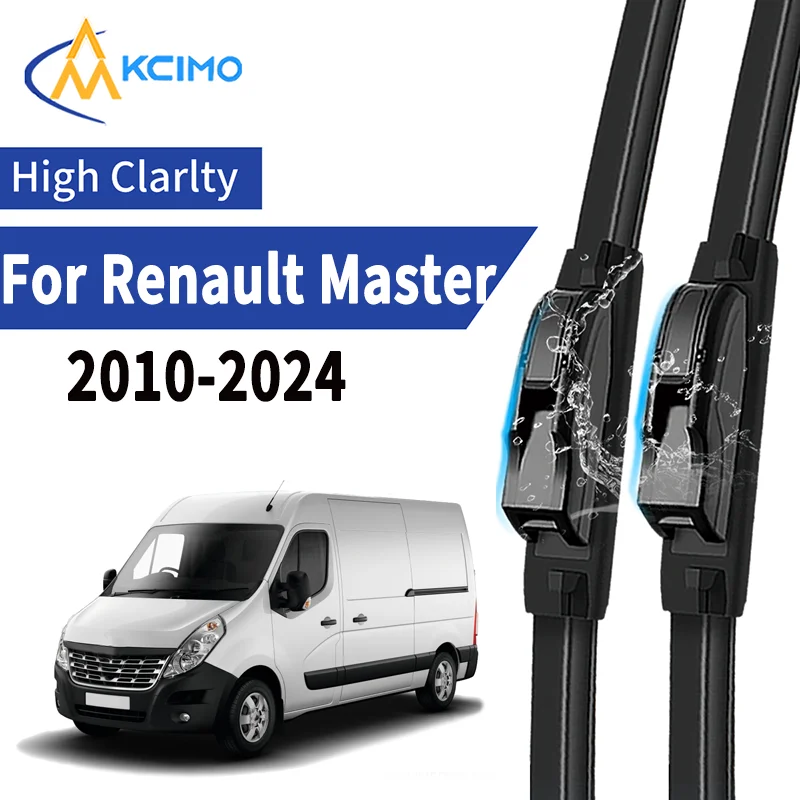 

2pcs Car Front Wiper Blades For Renault Master 2010-2024 Windscreen Windshield Wipers Silent Rubber Auto Accessories Replacemen