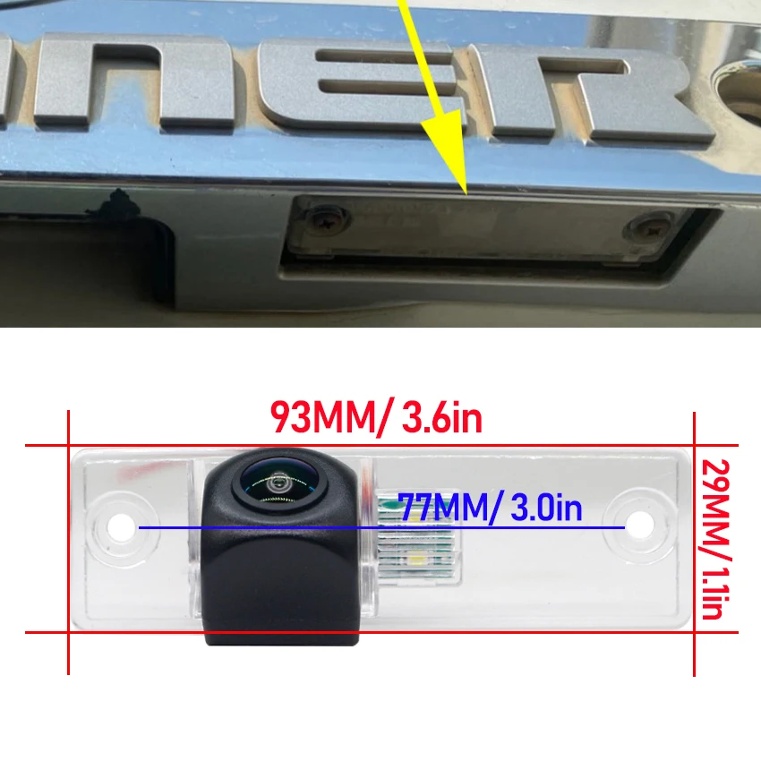 170° HD 1080P Car Rear View Camera For Toyota Fortuner SW4 Innova 2005~2013 2014 2015 2016 Night Vision Reverse Reversing