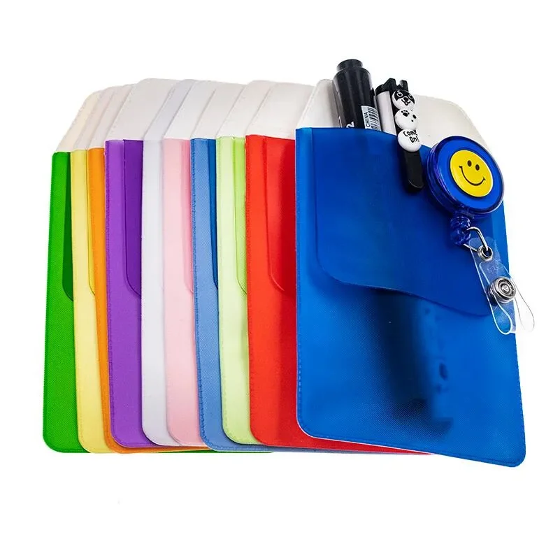 Hot Sales 1 Piece High Quality Water-proof PVC Nurse Docter Office Pocket Pen Bag Pocket Protector Pen Pouch Pen Organizer