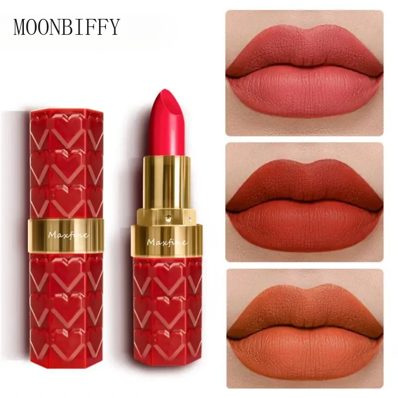 18 Color Matte Lipstick Waterproof Long-Lasting Velvet Lipstick Red Pink Brown Lipstick Non-stick Cup Batom Makeup Cosmetic