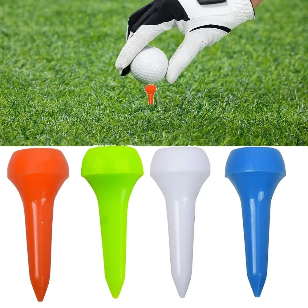 50pcs Multi-Color Golf Ball Pegs Precise Swing Enhance Distance Mushroom Ball Nail Recyclable Replacement Golf Tee Golf Practice