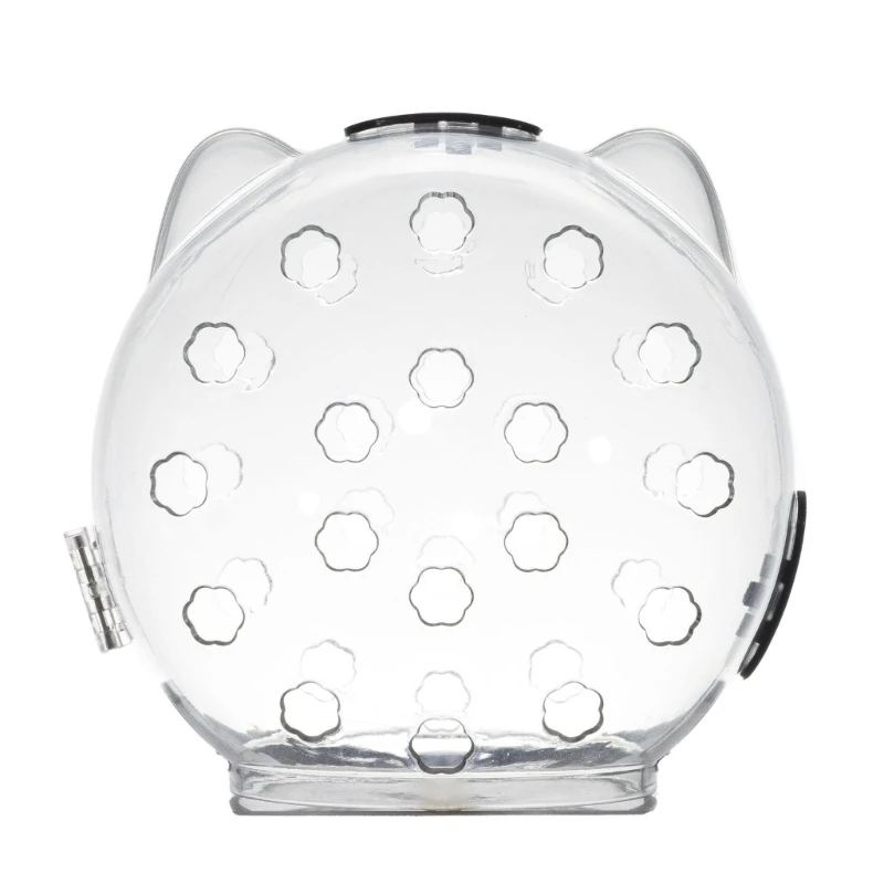 Muzzles Breathable Transparent Muzzle Grooming Mask Astronaut with 36 Vent Holes Anti-Bite for Nail Trimming