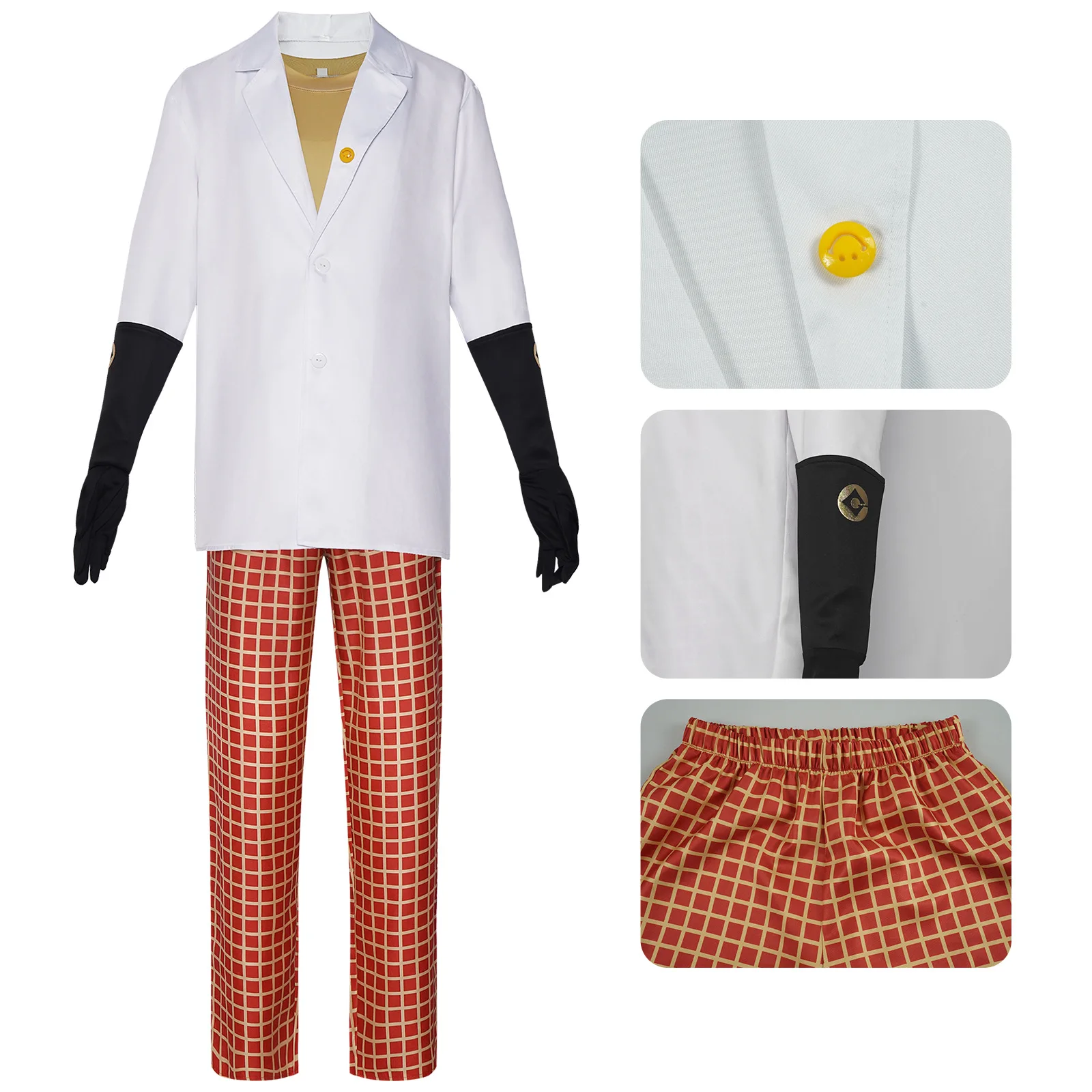 

Halloween Party Role Play Men Anime Dr Nefario Cosplay Doctor Play Costume