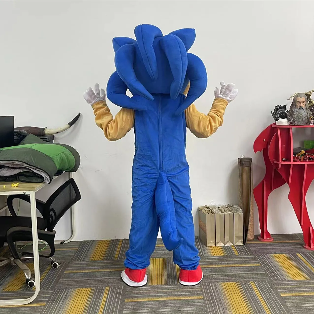 Cosplay Sonics Maskottchen Kostüm Werbe zeremonie Kostüm Party Tier Karneval Anmie Bühne zeigt
