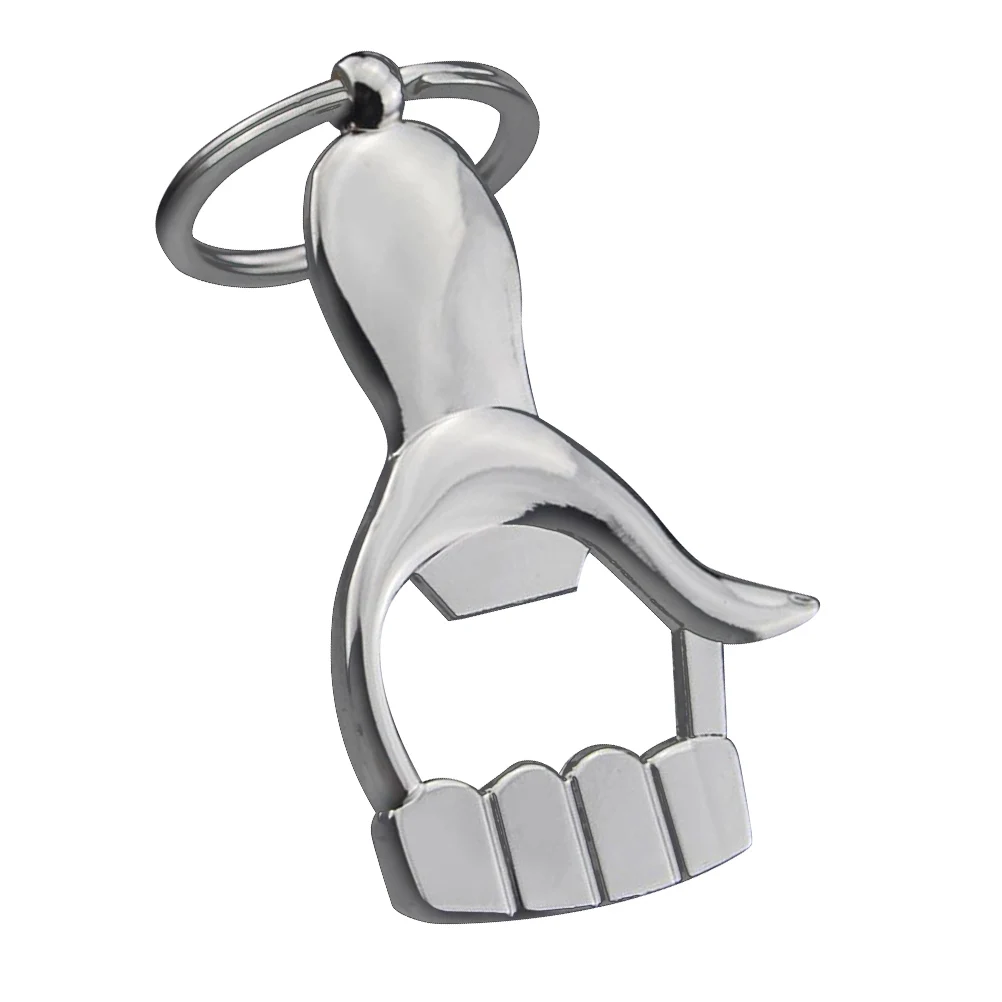 

Palm Shaped Keychain Bottle Opener Metal for Men Women Car Gift Thumb Up Creative Fashionable Multi-functional