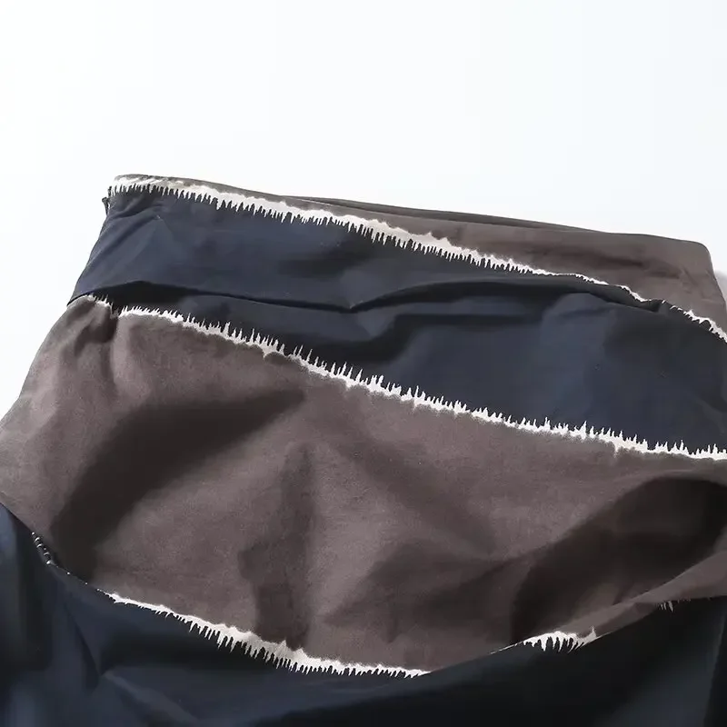 Dames 2024 Nieuwe Mode Temperament Joker Slanke Versie Side Split Rechte Rok Retro Hoge Taille Rits Rok Mujer