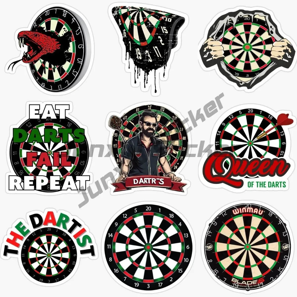 

Darts Dart Board Vinyl Car Sticker Bicycle Stickers for Laptop Stickers on Wall Room Kids Kids Toy Decor Decals