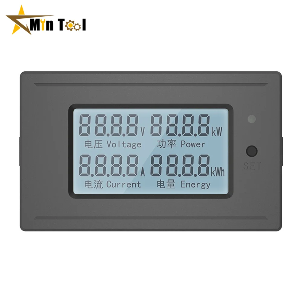 

AC Voltage Meter Digital LED Power Panel Meter Monitor Power Energy Voltmeter Voltage Current Meter Ammeter for Electrician Tool