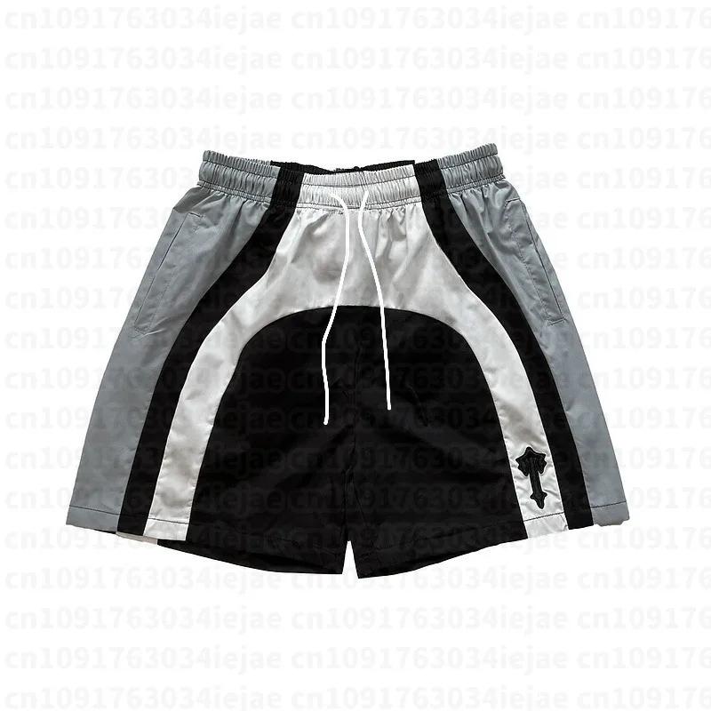 Summer 2026 New Style Printed Casual Breathable Shorts Beach Pants Lightweight Sport Five-Quarter Length Trousers