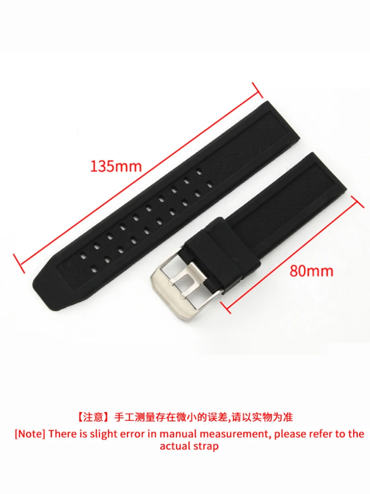 For Luminox Square Hole Breathable Comfortable Silicone Watch Strap 3051 8800 3080 20 22 23mm Replace Rubber Watchbands