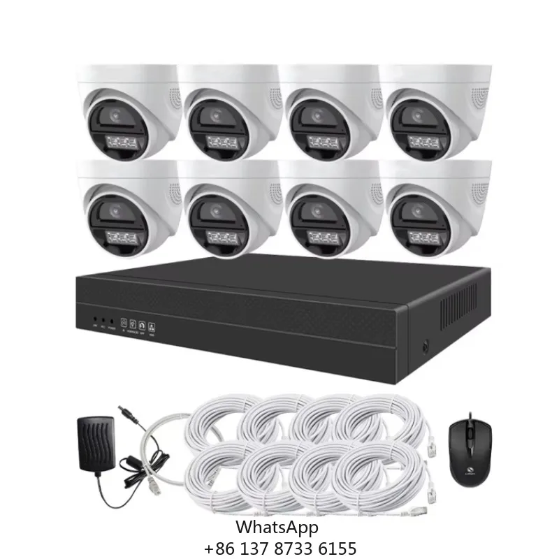 Cctv Camera Kit 4ch 8ch Full HD Outdoor Waterproof Camera NVR Kit Combo Home Security CCTV System
