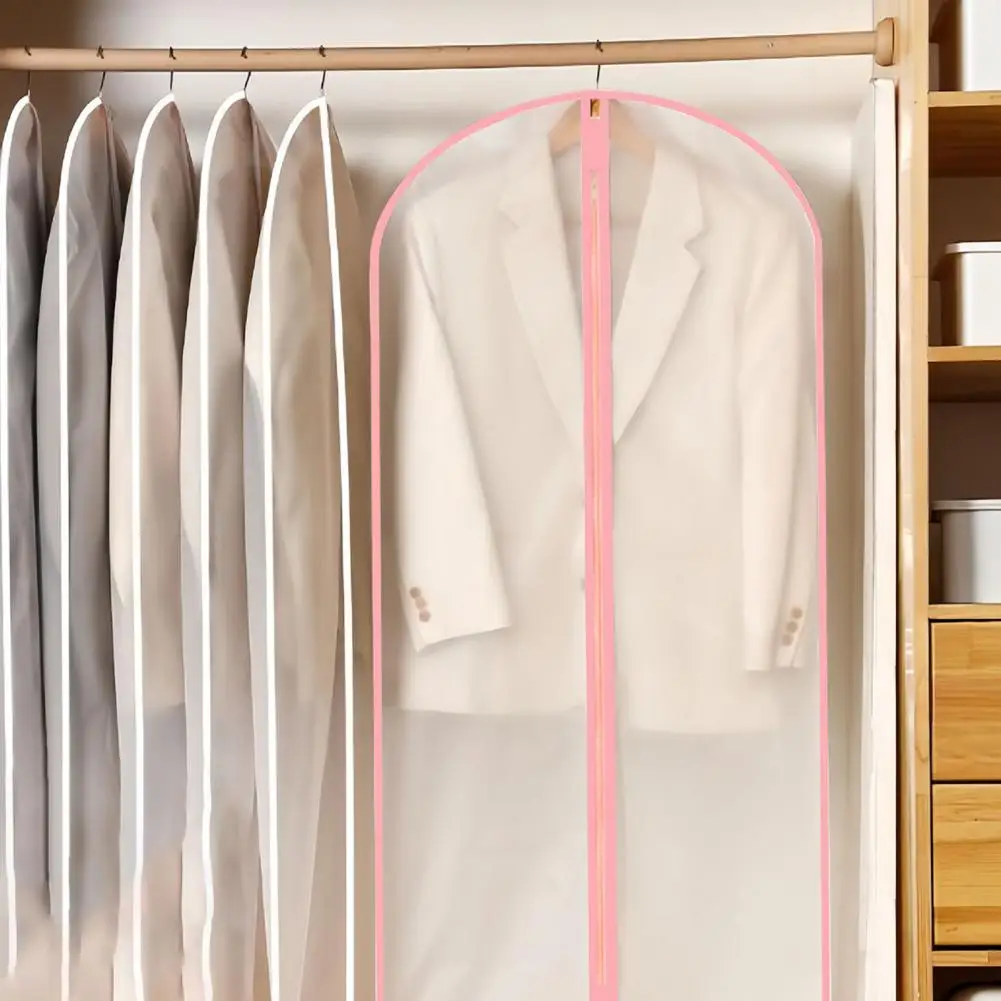 Copertura antipolvere per vestiti copertura antipolvere per abbigliamento trasparente con gancio per appendere capacità di chiusura con cerniera a prova di umidità antipolvere per cappelli
