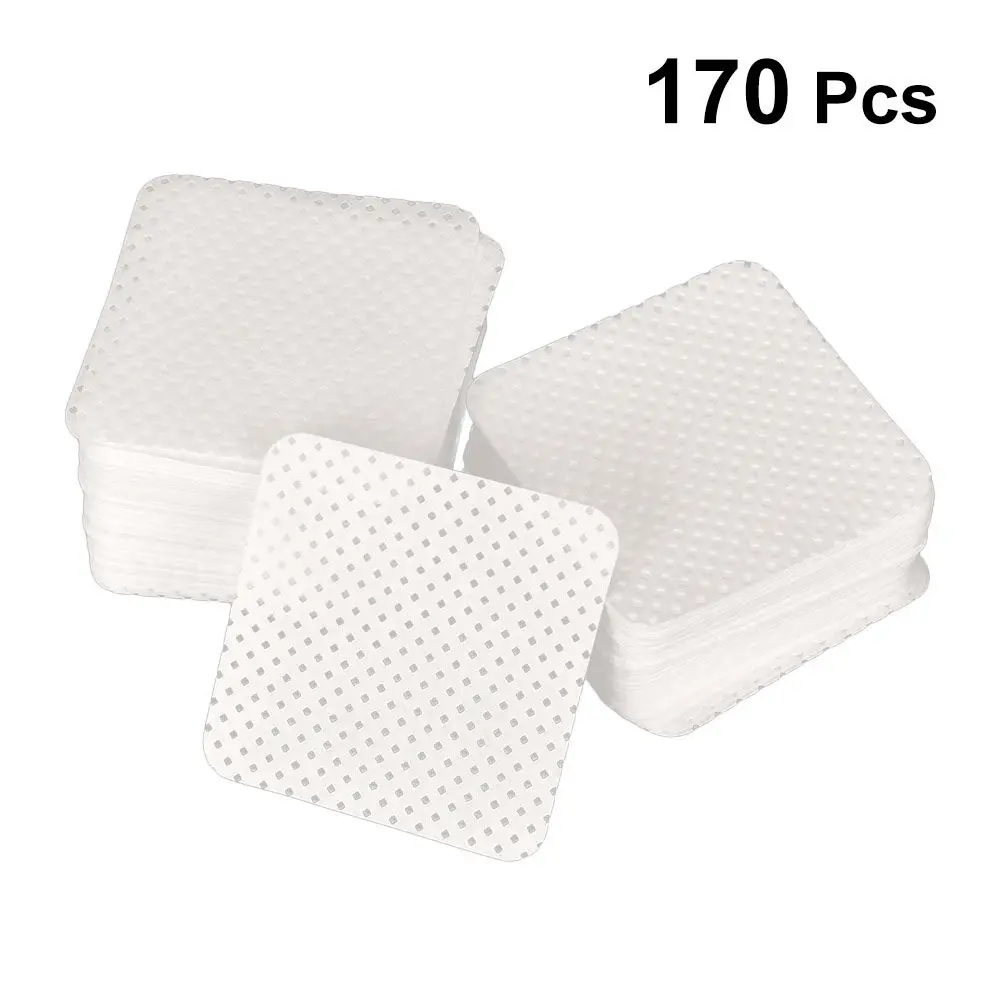 170Pcs Cleaning Cotton Pads Soft Makeup Wipes Nail Oil Remover Lash Glue Remover Discharge Nail Polish Cleaning Cotton